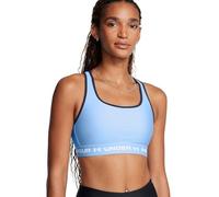 Under Armour Women's Crossback Mid Impact Sports Bra, Opaque, (465) Horizon Blue/Midnight Navy/White, L