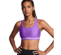 Under Armour - Womens Crossback Mid Bra, Color Lavish (525), Size: Small