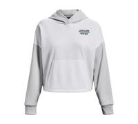 Under Armour Womens Fleece Hoody in White Cotton - Size UK 8-10 (Womens)