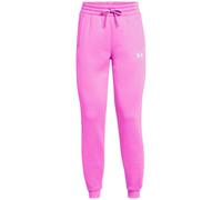 Under Armour Womens Fleece Joggers with Ribbed Cuff in Purple - Size 10 UK