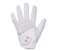 Under Armour Womens Iso-Chill Golf Glove, Female, Left hand, Large, White/halo grey/halo grey | American Golf