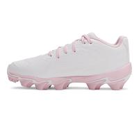 Under Armour Women's Glyde Sola Rm Softball Cleats Sneaker, (101) White/Red/Stone, 3.5 UK