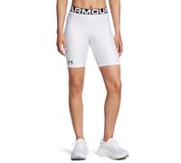 Under Armour Womens HeatGear 8 inch Shorts in White - Size UK 0-2 (Womens)