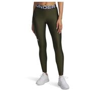 Under Armour Women's HeatGear Authentics Leggings, Expedition Green/White, S
