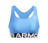 Under Armour Women's HeatGear Authentics Medium Support Bra, Horizon Blue / / White, XS