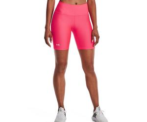 UNDER ARMOUR WOMEN'S HEATGEAR BIKE SHORTS BICYCLE GYM TRAINING WORKOUT PINK UA