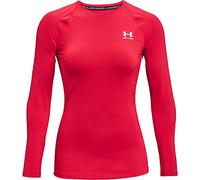Under Armour Women's HeatGear Compression Long-Sleeve T-Shirt, Red (600)/White, S