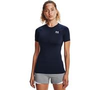 Under Armour Women's HeatGear Compression Short-Sleeve T-Shirt, Midnight Navy (410)/White, Medium