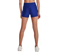 Under Armour Women's HeatGear Mid Rise Shorty Short, Royal Blue (400)/White, M