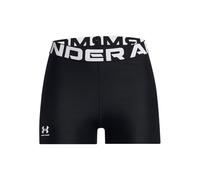 Under Armour Women's HeatGear Shorty, Comfortable, Moisture-Wicking Ladies Gym Shorts, Chafe-Free Compression Shorts for Training Black
