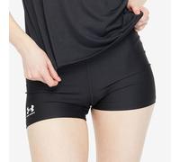 Under Armour Women's HeatGear Shorty, Comfortable, Moisture-Wicking Ladies Gym Shorts, Chafe-Free Compression Shorts for Training Black