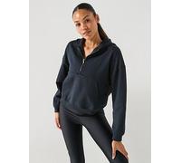 UNDER ARMOUR Womens Icon Fleece Long Sleece Top, Black, Size S, Women Black