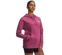 Under Armour Womens Icon Fleece Tape OTH Hoodie Fuchsia Dusk 14