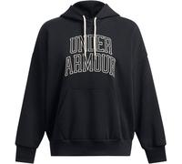 Under Armour Womens Icon Hooded Neck Drop Shoulder Oversize Fit Top in Black - Size 10 UK