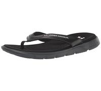 Under Armour Women's Ignite Marbella Flip Flop, (001) Black/Black/White, 3.5 UK