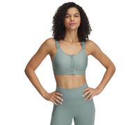 Under Armour Womens Infinity 2.0 High Zip Sports Bra in Green - Size S (A-C)