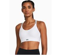 Under Armour Women's Infinity 2.0 Mid Sports Bra - White/Black - Size: L A-C