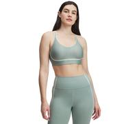 Under Armour Womens Infinity Mid Piped Sports Bra in Green - Size L (A-C)