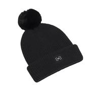 Under Armour Womens Ladies ColdGear® Infrared Halftime Ribbed Pom Beanie Hat in Black