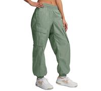 Under Armour Womens Unstoppable Sheen Woven Cargo Trousers - Green - L - Green