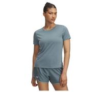 Under Armour Women's Launch Short Sleeve, Women's T-Shirt with Lightweight and Breathable Design, Running Top with Reflective Details,Jasper Blue / / Reflective,MD