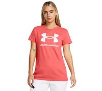 Under Armour Women's Live Sportstyle Graphic Short Sleeve Crew Neck T-Shirt, (811) Coho / / White, S