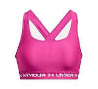Under Armour Womens Medium Support Crossback Bra Cerise/Black XL