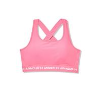 Under Armour Women's Mid Bra, Comfortable and Breathable Women's Sports Bra, Supportive Racer Back Gym Bra with Removable Cups