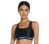 Under Armour Women's Mid Crossback Matte/Shine Sports Bra - SS21 - Medium Black