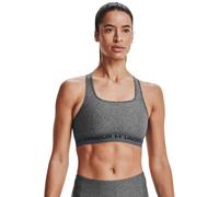 Under Armour Armour Medium Support Crossback Bra Womens L Charcoal Light Heather
