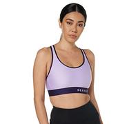 Under Armour Women's Mid Keyhole Sports Bra, Octane (566)/Cloudless Sky, M