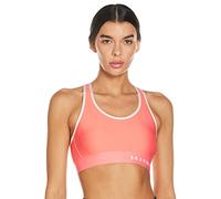 Under Armour Women's Mid Keyhole Sports Bra, Opaque, Brilliant (819)/White, XS