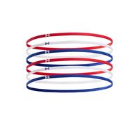Under Armour Womens Mini Elastic 6-Pack Headbands Size: One Size, Colour: Red