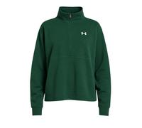Under Armour Womens Oversized Rival Terry Half Zip Pullover, (322) Greenwood / White, XL