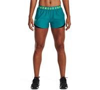 Under Armour Women's Play Up 3.0 Shorts, (722) Coastal Teal/Black/Lime Surge, XS