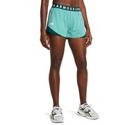 Under Armour Women's Play Up Short 3.0 - Twist, (482) Radial Turquoise / Hydro Teal / White, XXL