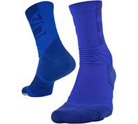 Under Armour Women's Playmaker Mid-Crew Socks, 1-Pair, Royal/Caspian, XL