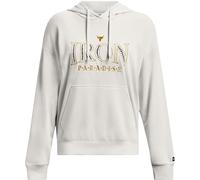 Under Armour Womens Project Rock Everyday Hoodie Hoody Top White Clay S