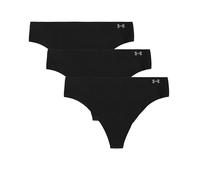 Under Armour Womens Pure Stretch Thong 3-Pack Colour: Black, Size: Extra Small