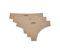 Under Armour 3 Pack Thongs Womens - Brown brown 8 (XS)