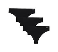 Under Armour Women's Pure Stretch Thong Underwear, 3-Pack, Black - Core, M