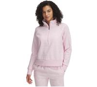 Under Armour Women's Rival Fleece 1/2 Zip - Prime Pink/White - Size: XL