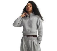 Under Armour Rival Fleece Script Half Zip Sweatshirt Grey S Woman