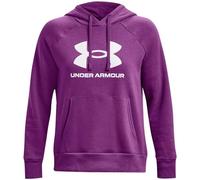 Under Armour Womens Rival Fleece Big Logo Hoodie Purple L