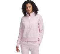 Under Armour Women's Rival Fleece Half Zip Sweatshirt, (647) Prime Pink / / White, Large