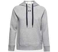 Under Armour Rival Fleece Hb Hoodie Warm-up Top, Women Grey, Steel Medium Heather / Black / Black (035), XS