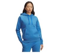 Under Armour Women's Rival Fleece Hoodie, Blue Atlantis Light Heather/Blue Atlantis, Large