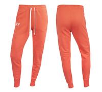Under Armour Women's Rival Fleece Joggers Trousers, (877) After Burn / / White, L