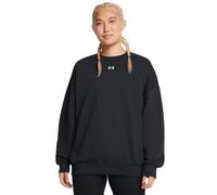 Under Armour Women's Rival Fleece Oversized Crew Sweater - Black - Medium