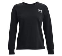 Under Armour Womens Rival Fleece Oversized Crew Sweatshirt Colour: Black, Size: Extra Large